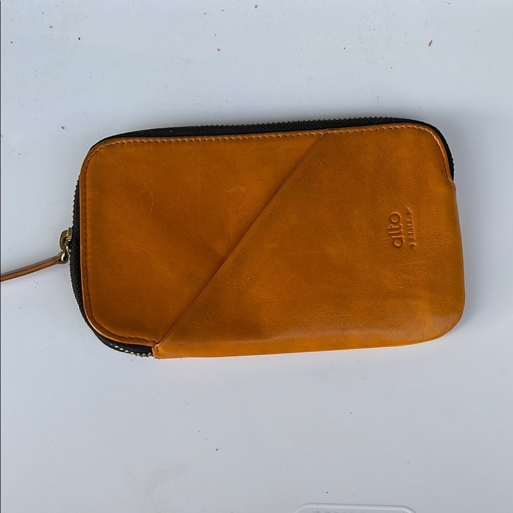 Leather Men's Wallet - Tan